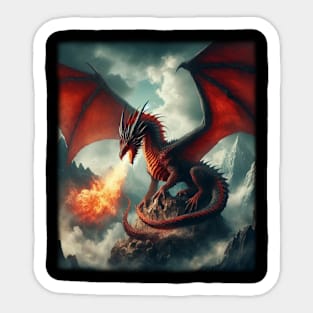 Fire dragon Sticker